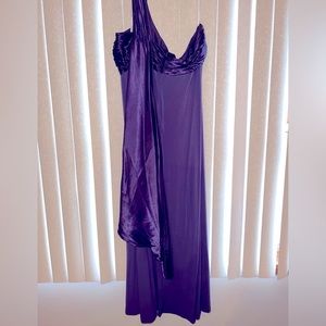One Shoulder Mid-Length Dress